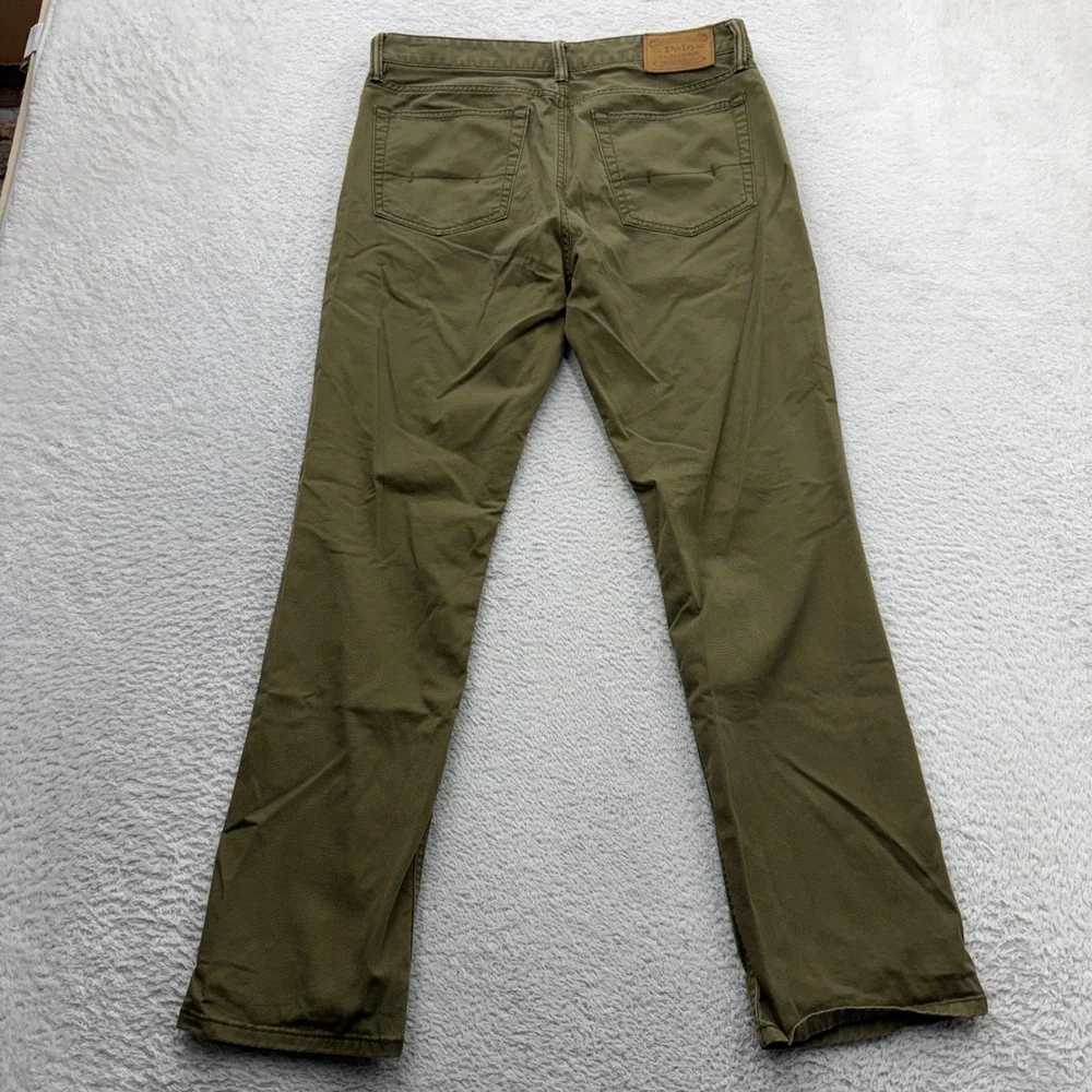 Polo Ralph Lauren Mens Olive Green Authentic Dungarees Straight Pants 31x30